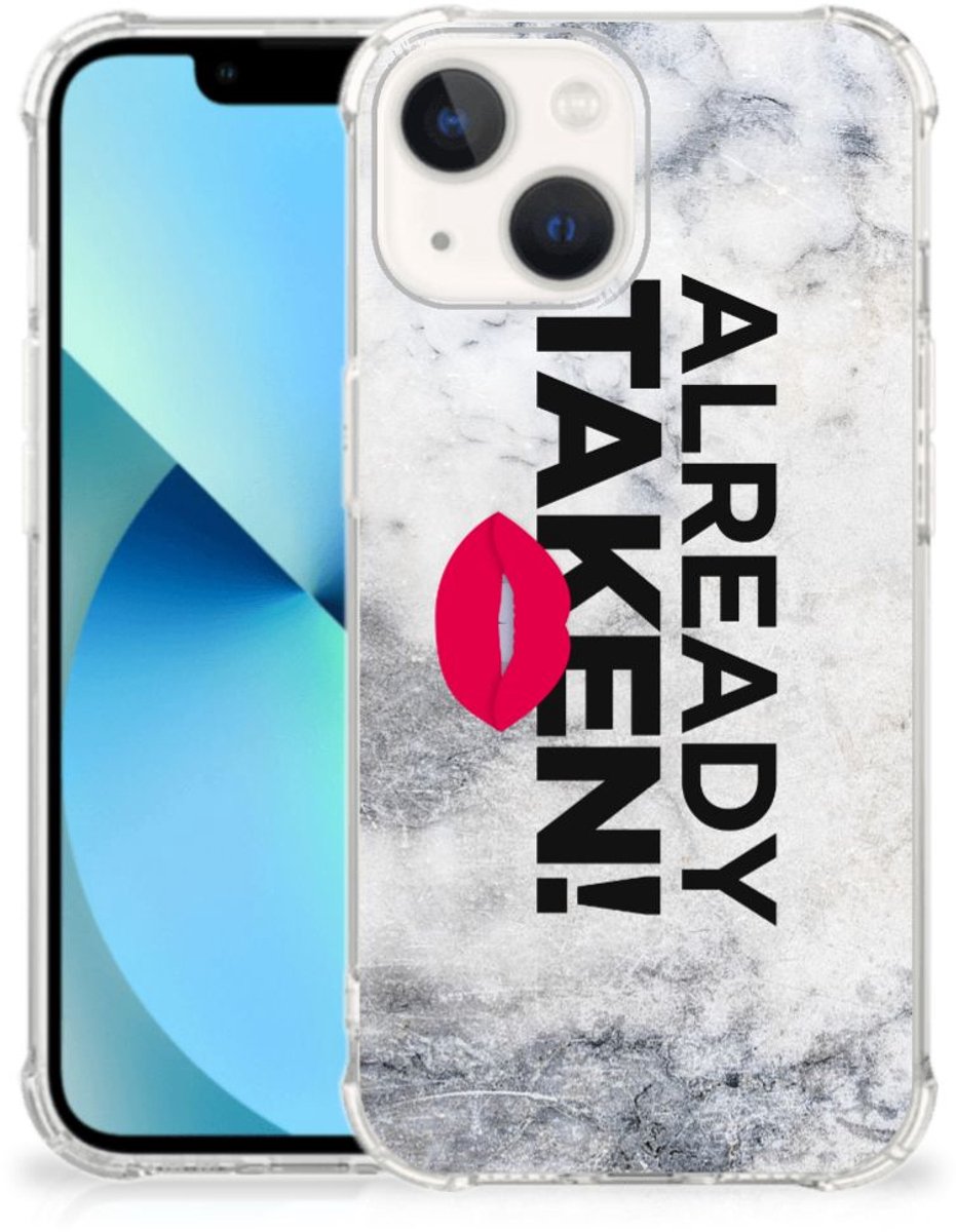 iPhone 13 mini Telefoonhoesje met tekst Already Taken White