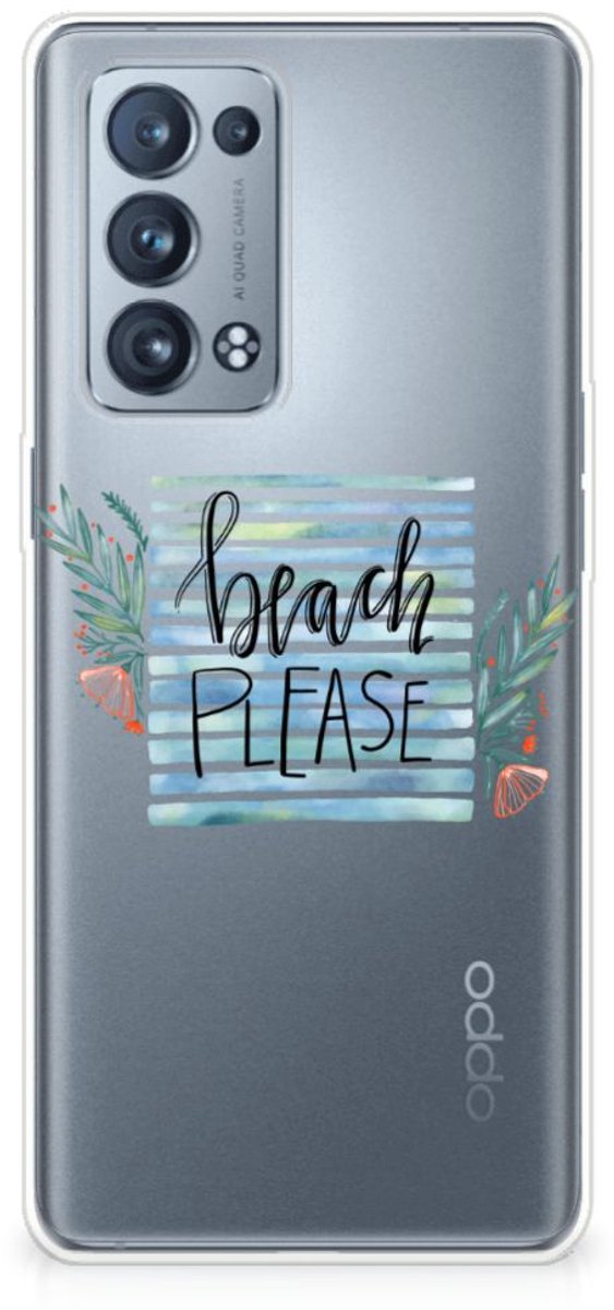 OPPO Reno 6 Pro Plus 5G Telefoonhoesje met Naam Boho Beach