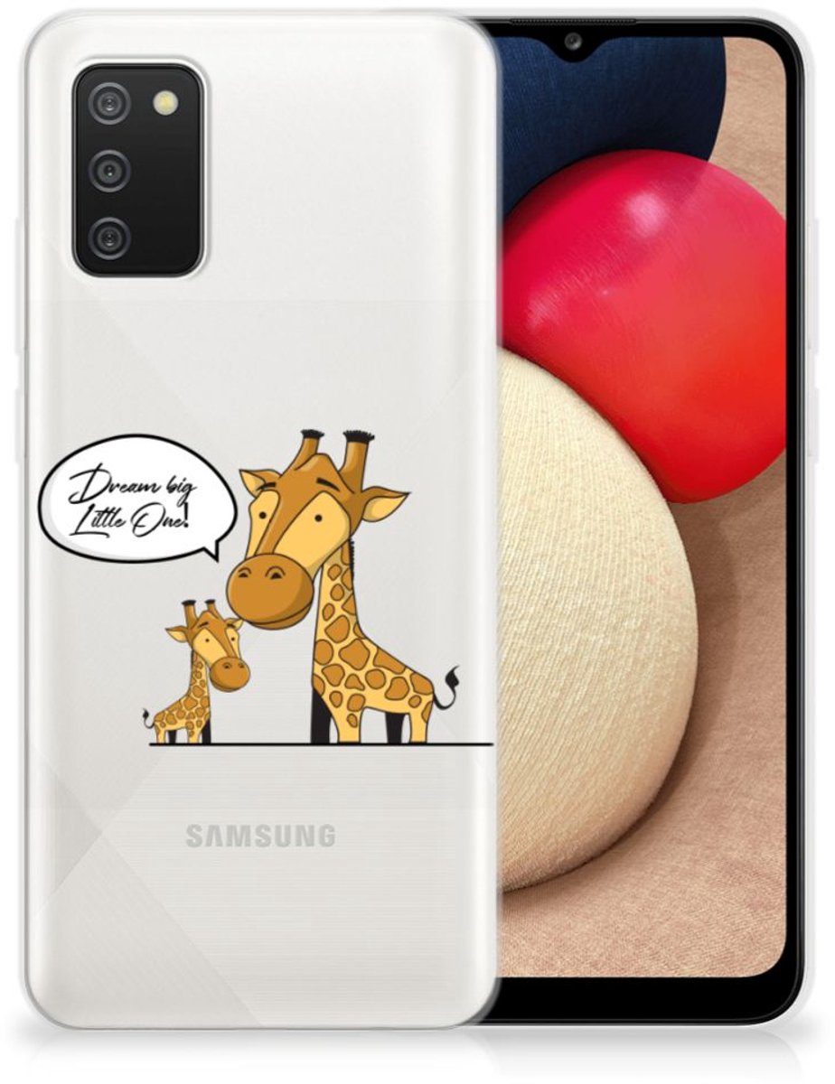Samsung Galaxy A02s Telefoonhoesje met Naam Giraffe