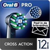Bol.com Oral-B Pro Cross Action Zwart Opzetborstels - 12 Stuks aanbieding