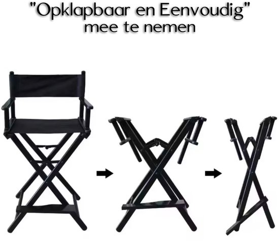 Chaise de Maquillage - Tabouret de maquillage - Chaise de maquillage - Chaise de réalisateur chaise de réalisateur pliante