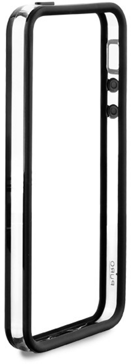 PURO Apple iPhone 5/5S Bumper - Transparant/Zwart