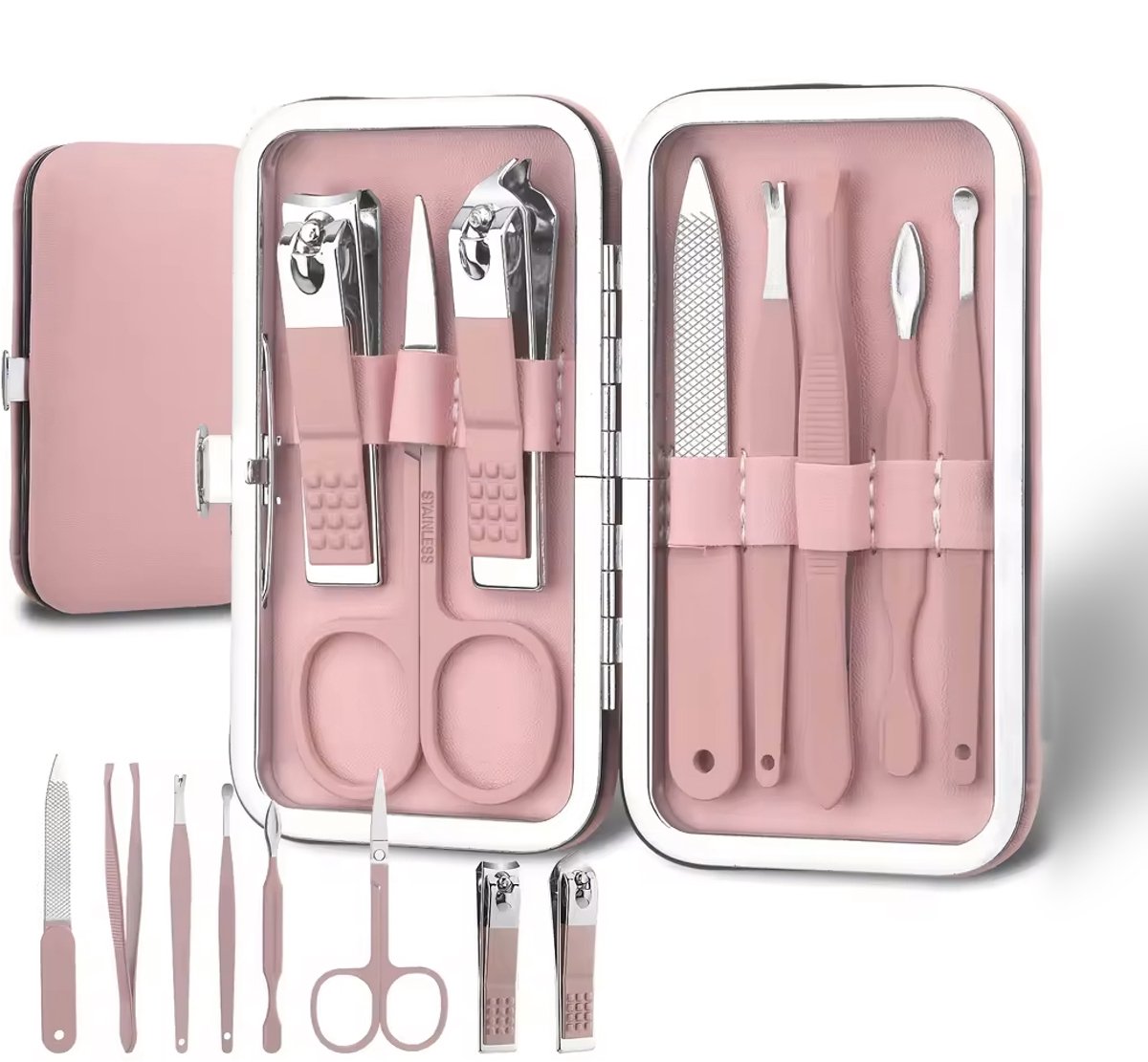 Manicure / Pedicure Set (8 Stuks) Hoge Kwaliteit Nagel schaar Pincet Nagel knipper verzorging Rose