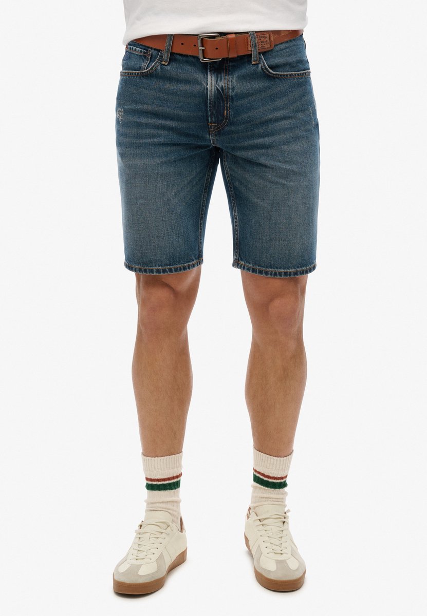 Superdry short met rechte pijpen Heren Jeans shorts Viper Vintage Indigo