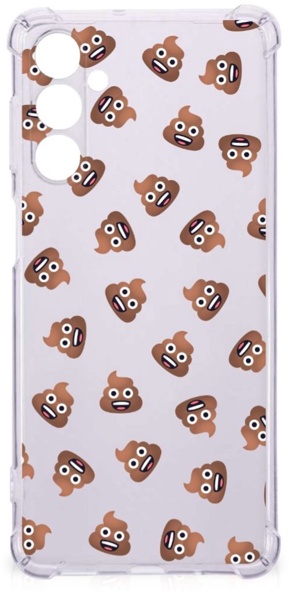 Doorzichtige Silicone Hoesje voor Samsung Galaxy M54 Poep Emojis