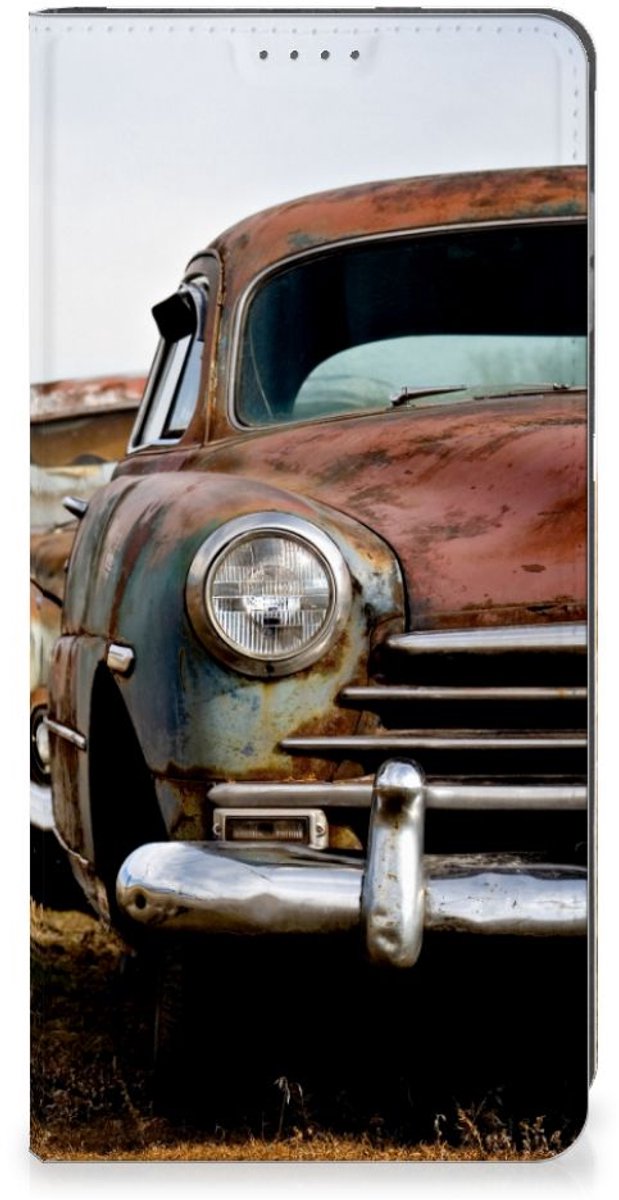 Motorola Moto G14 Stand Case Vintage Auto