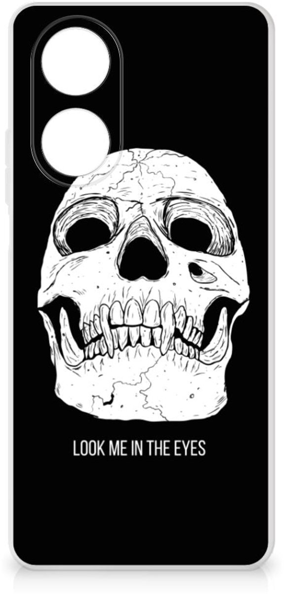 Silicone Back Case OPPO A58 4G Skull Eyes