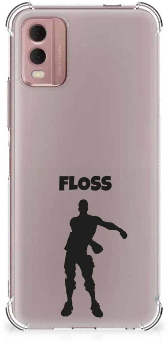 Nokia C32 Stevig Bumper Hoesje Floss