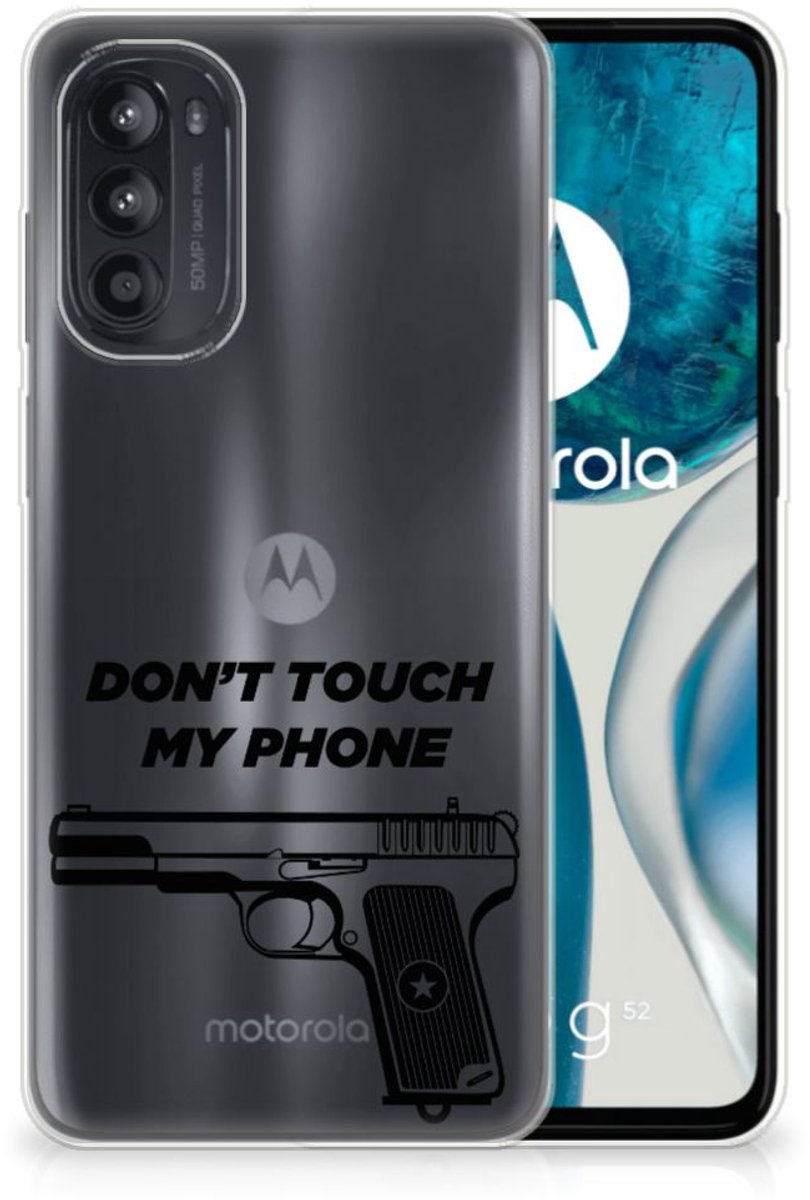 Motorola Moto G52/G82 Silicone-hoesje Pistol DTMP