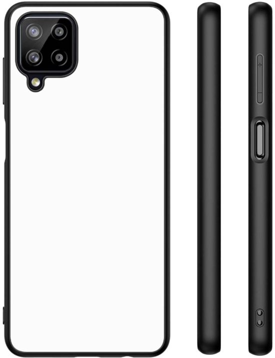 Coque Arrière Samsung Galaxy A12 Zwart/ Blanc