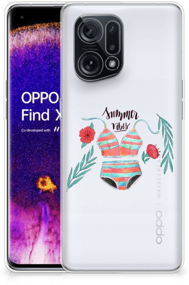OPPO Find X5 Telefoonhoesje met Naam Boho Summer