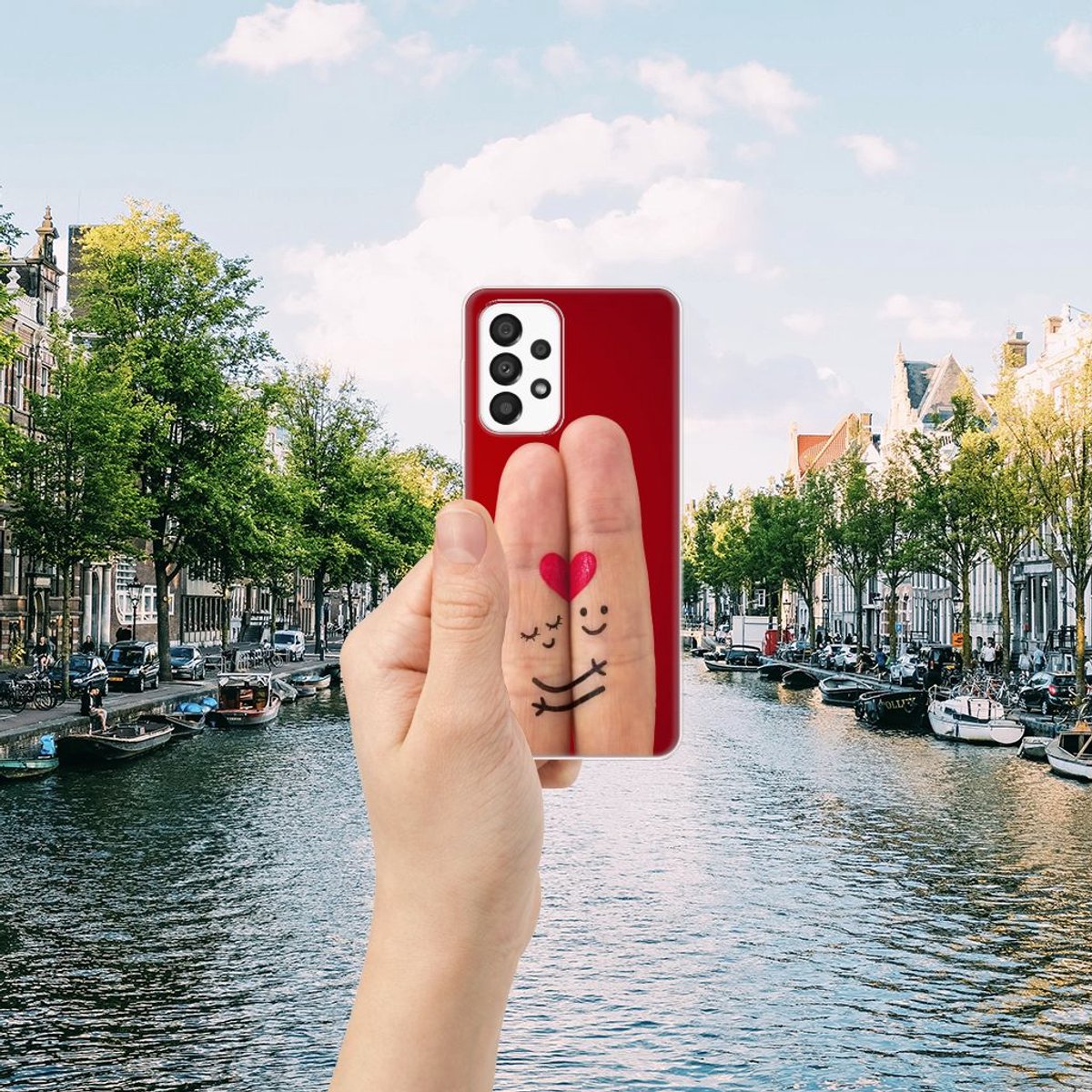 Samsung Galaxy A33 5G Silicone Back Cover Liefde - Origineel Romantisch Cadeau