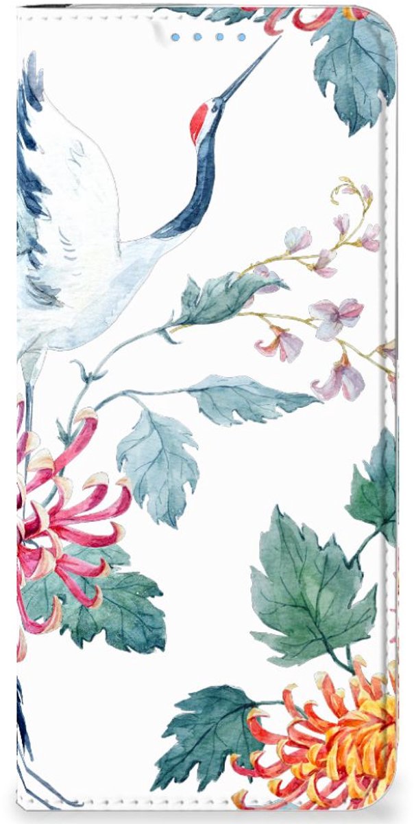 OPPO Reno8 Hoesje maken Bird Flowers