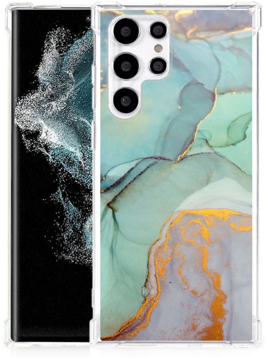 Back Cover voor Samsung Galaxy S22 Ultra Watercolor Mix