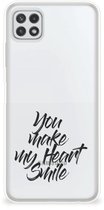 Coque de Protection pour Samsung Galaxy A22 5G Coque Heart Smile