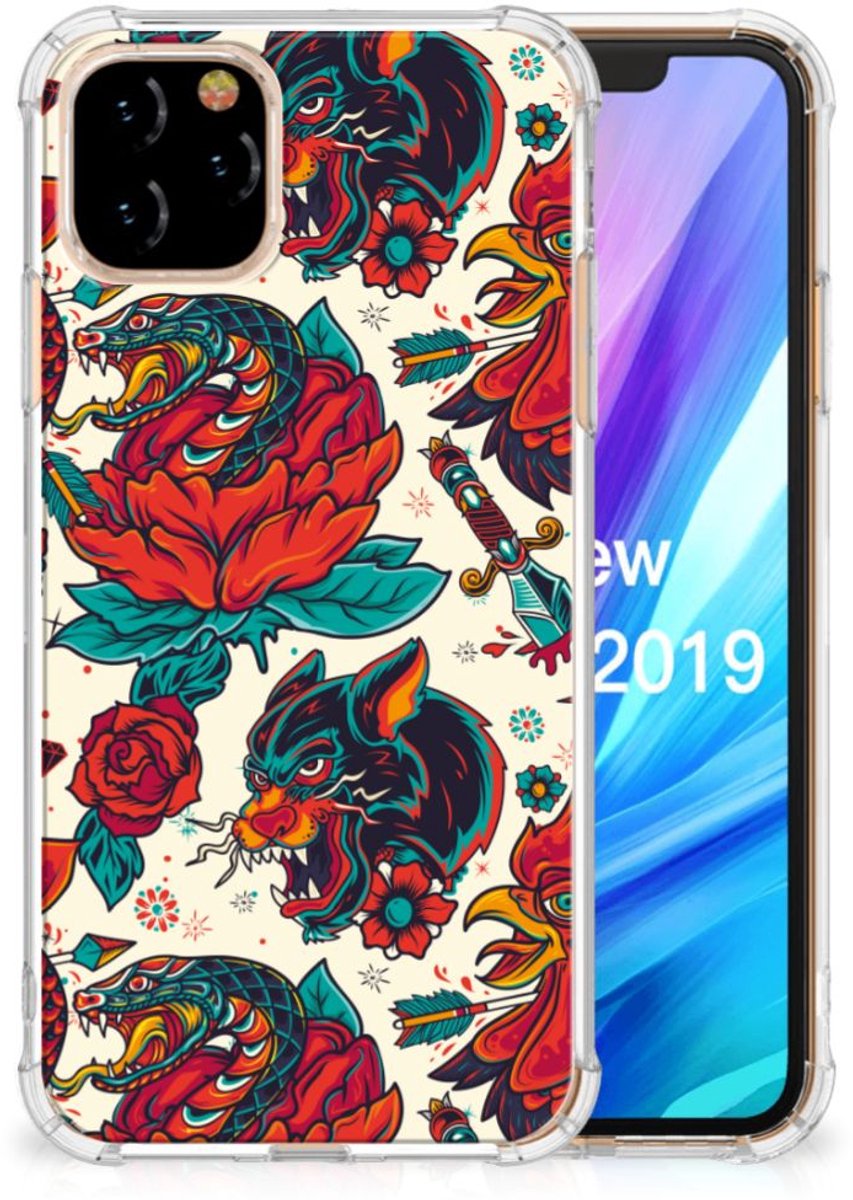 Anti-shock Hoesje met foto voor Apple iPhone 11 Pro Old Skool
