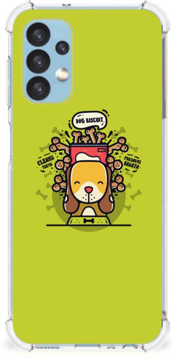 Samsung Galaxy A13 (4G) Stevig Bumper Hoesje Doggy Biscuit