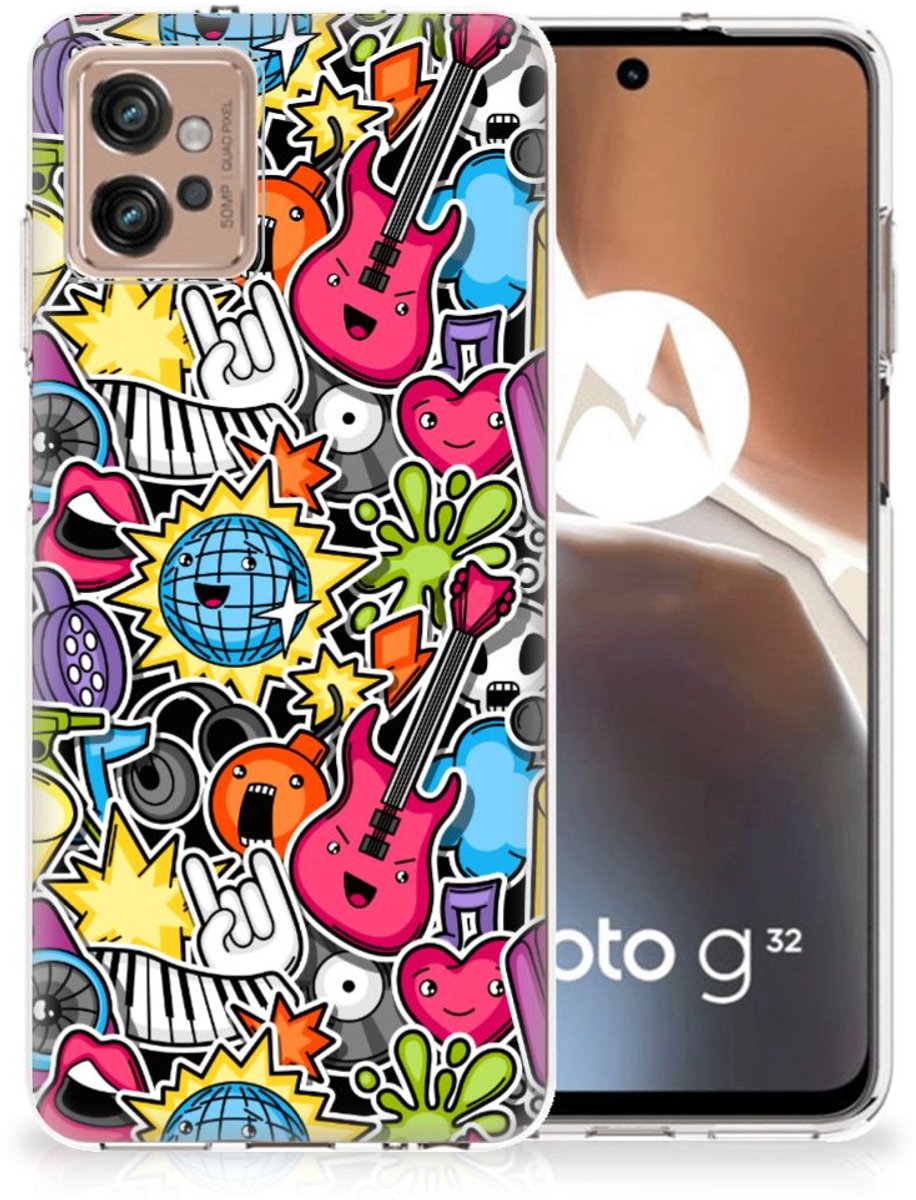 Motorola Moto G32 Silicone Back Cover Punk Rock