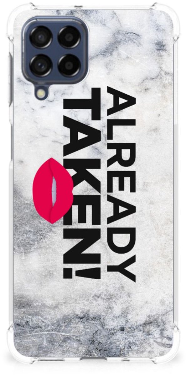 Samsung Galaxy M53 Telefoonhoesje met tekst Already Taken White