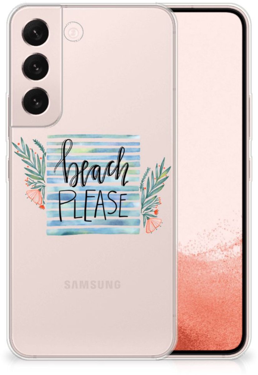 Samsung Galaxy S22 Telefoonhoesje met Naam Boho Beach