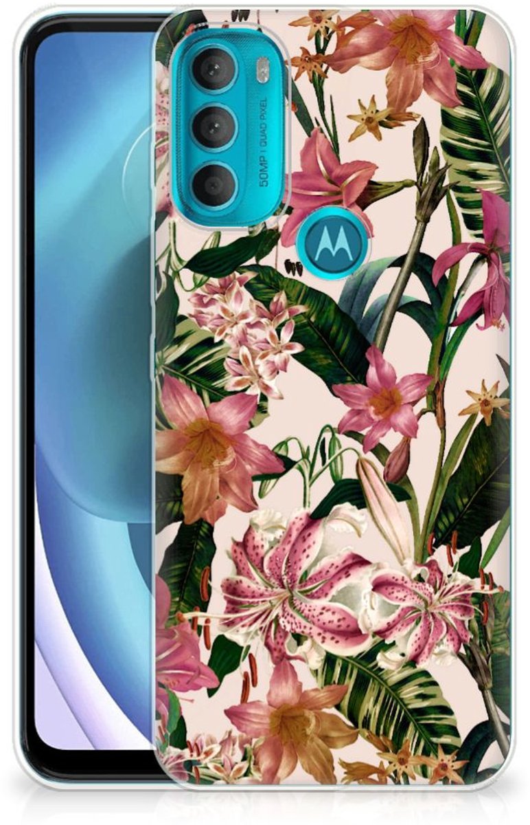 Motorola Moto G71 5G TPU Case Flowers
