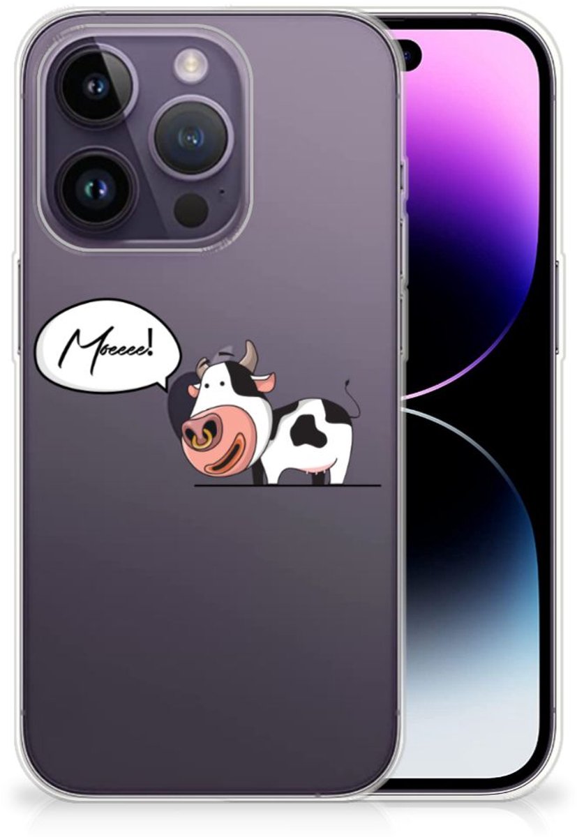 Apple iPhone 14 Pro Telefoonhoesje met Naam Cheeky Cow