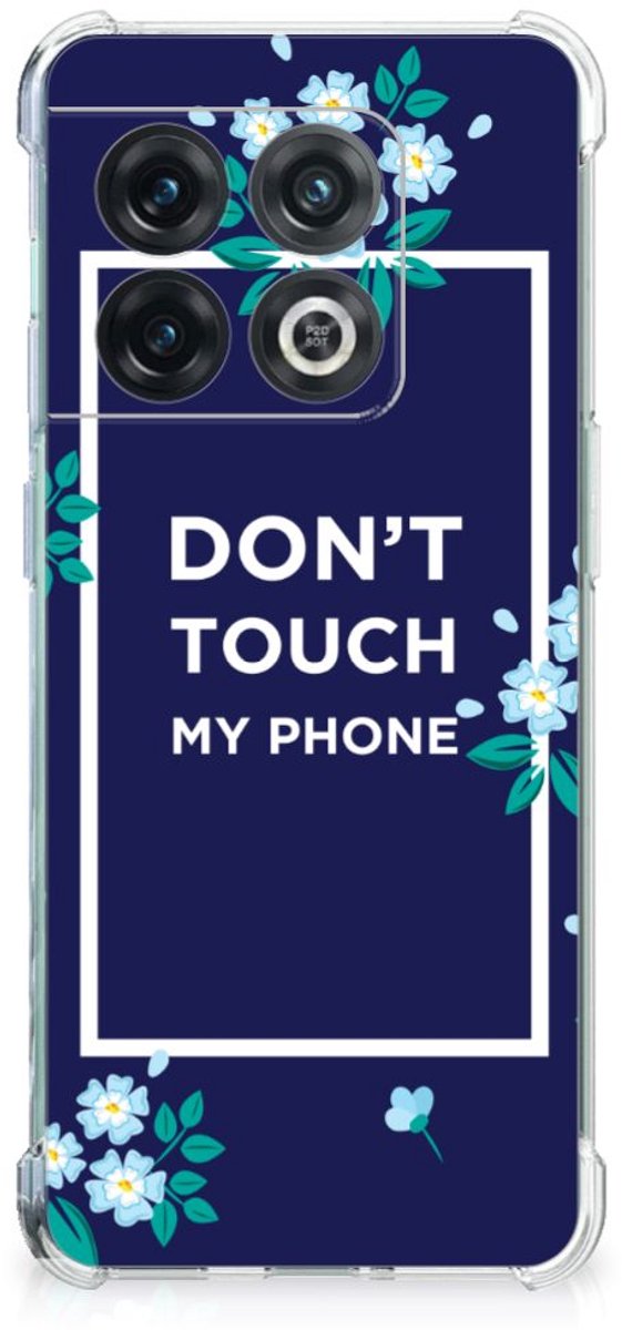 OnePlus 10 Pro Anti Shock Case Flowers Blue DTMP