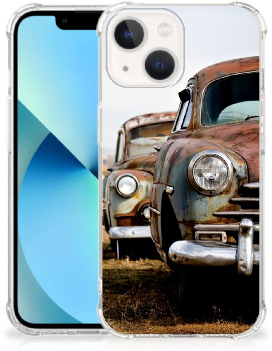 iPhone 13 mini Anti-shock Hoesje met foto Vintage Auto