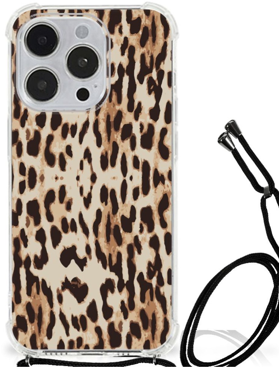 iPhone 14 Pro Case Anti-shock Leopard
