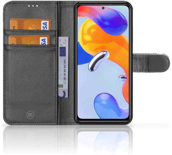 Bookstyle Case Xiaomi Redmi Note 11 Pro 5G/4G Phone Case with Text Skull Hair