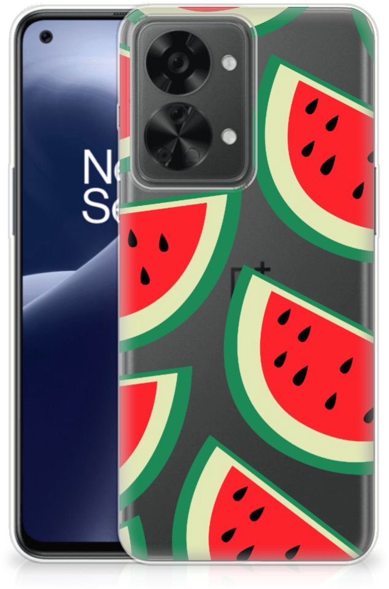 Back Cover voor OnePlus Nord 2T Siliconen Case Watermelons