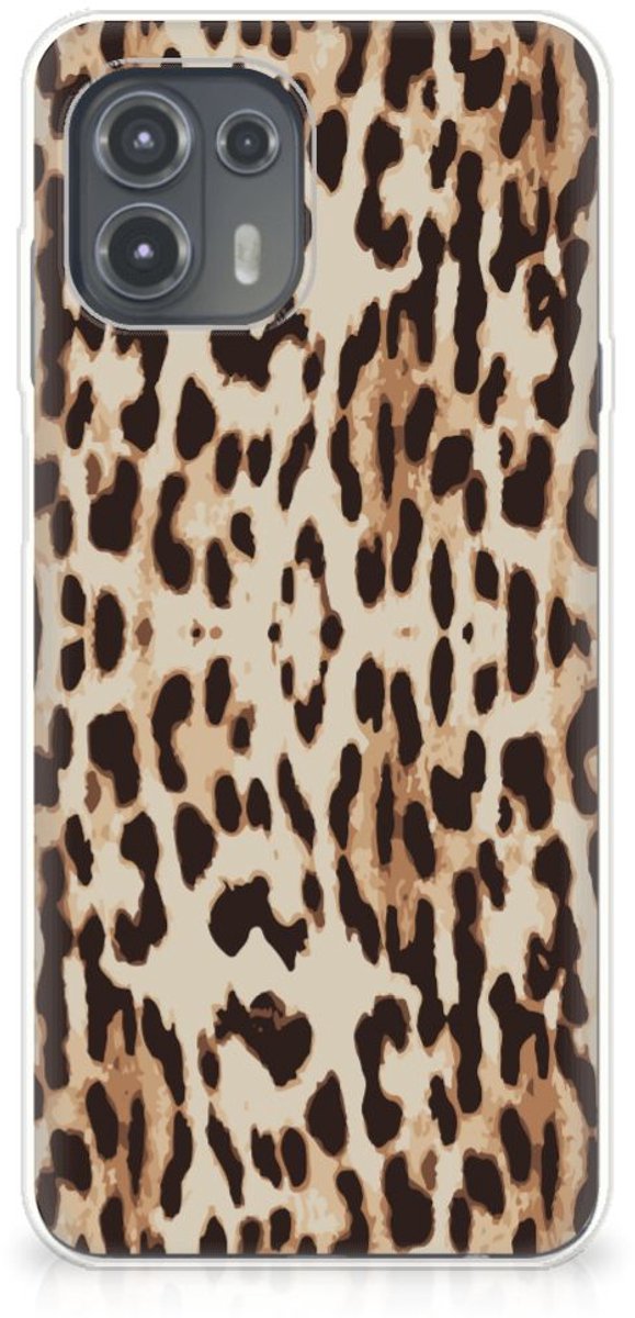 Motorola Edge 20 Lite TPU Hoesje Leopard