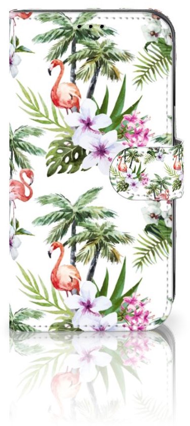 Coque Téléphone Apple iPhone 14 Protection Téléphone Palms Flamingo