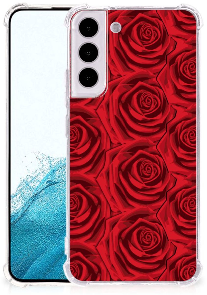 Back Cover voor Samsung Galaxy S22 Plus Case Red Roses