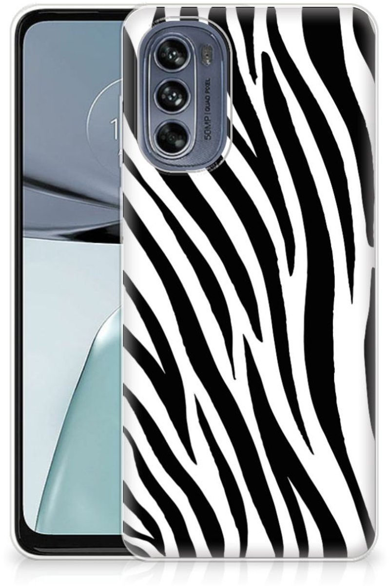 Motorola Moto G62 5G TPU Hoesje Zebra