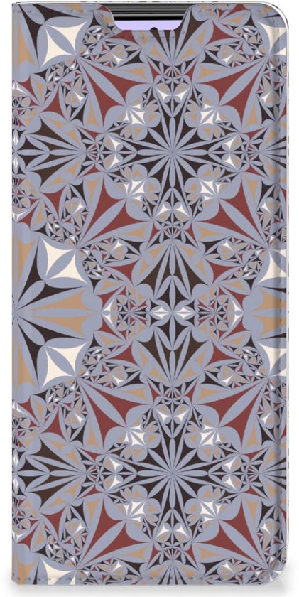 Flip Cover Xiaomi Redmi Note 10 Pro Smart Cover Flower Tiles