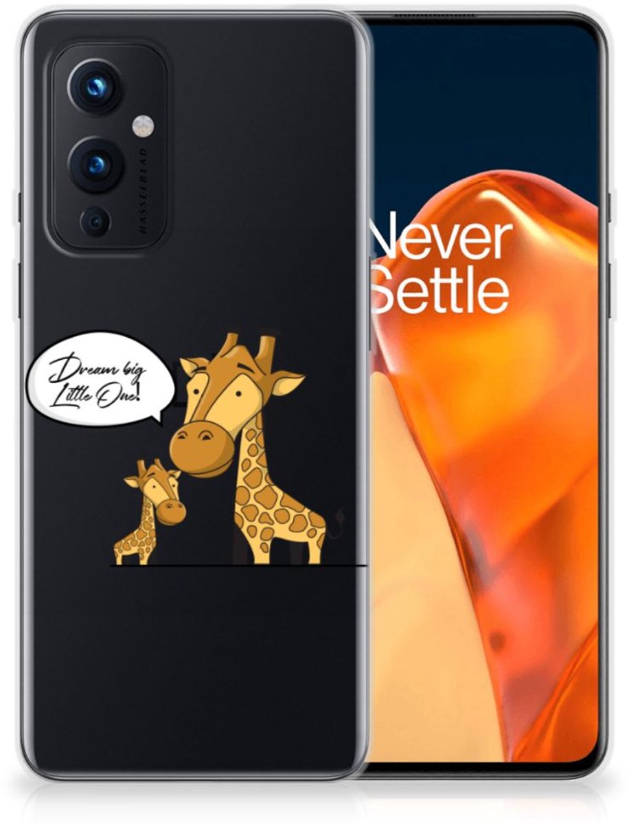 OnePlus 9 Telefoonhoesje met Naam Giraffe
