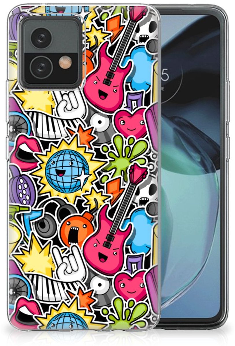 Motorola Moto G72 Silicone Back Cover Punk Rock