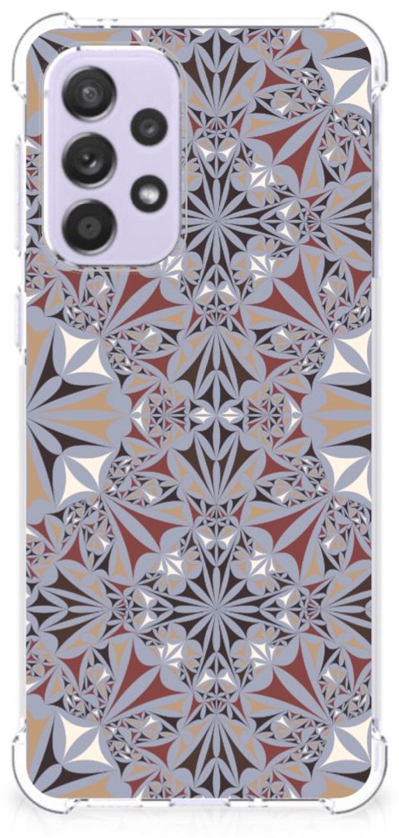 Samsung Galaxy A33 Anti-Shock Hoesje Flower Tiles