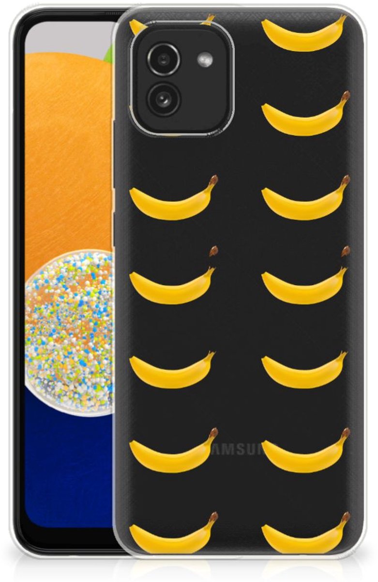 Back Cover voor Samsung Galaxy A03 Siliconen Case Banana