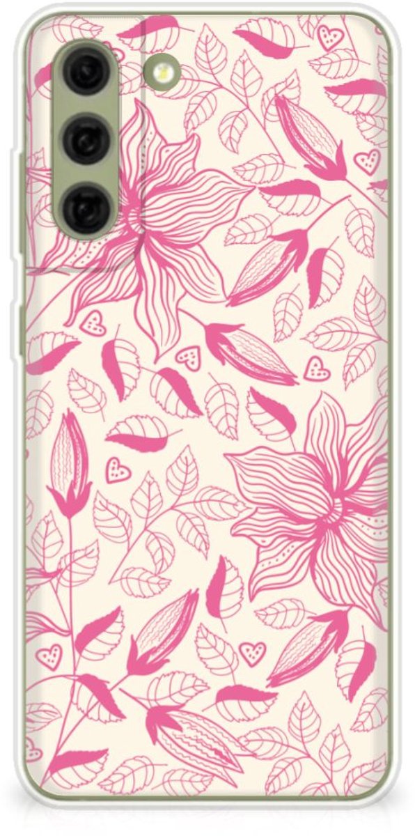 Samsung Galaxy S21FE TPU Case Pink Flowers