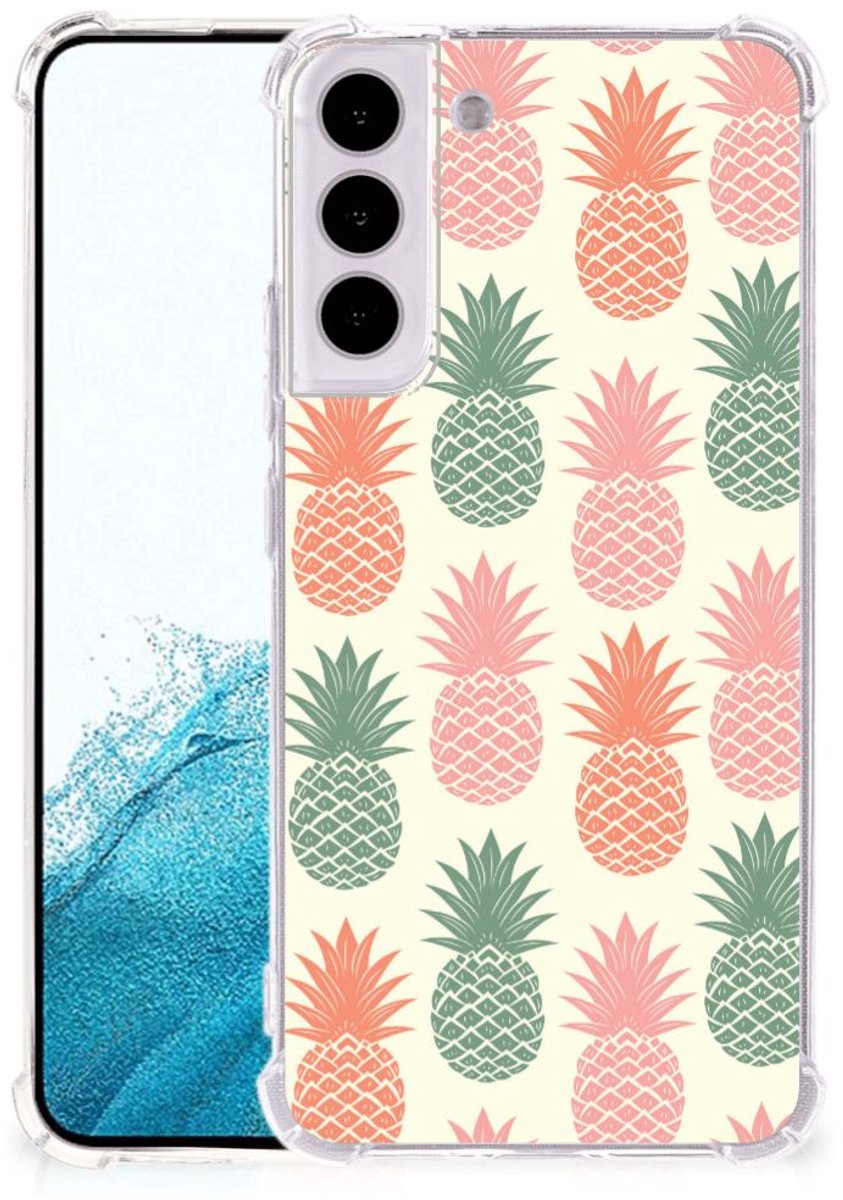 TPU Case Anti-Shock voor Samsung Galaxy S22 Plus Beschermhoes Ananas