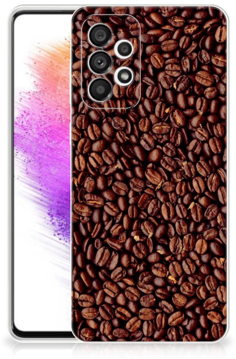 Samsung Galaxy A73 5G Siliconen Case Koffiebonen
