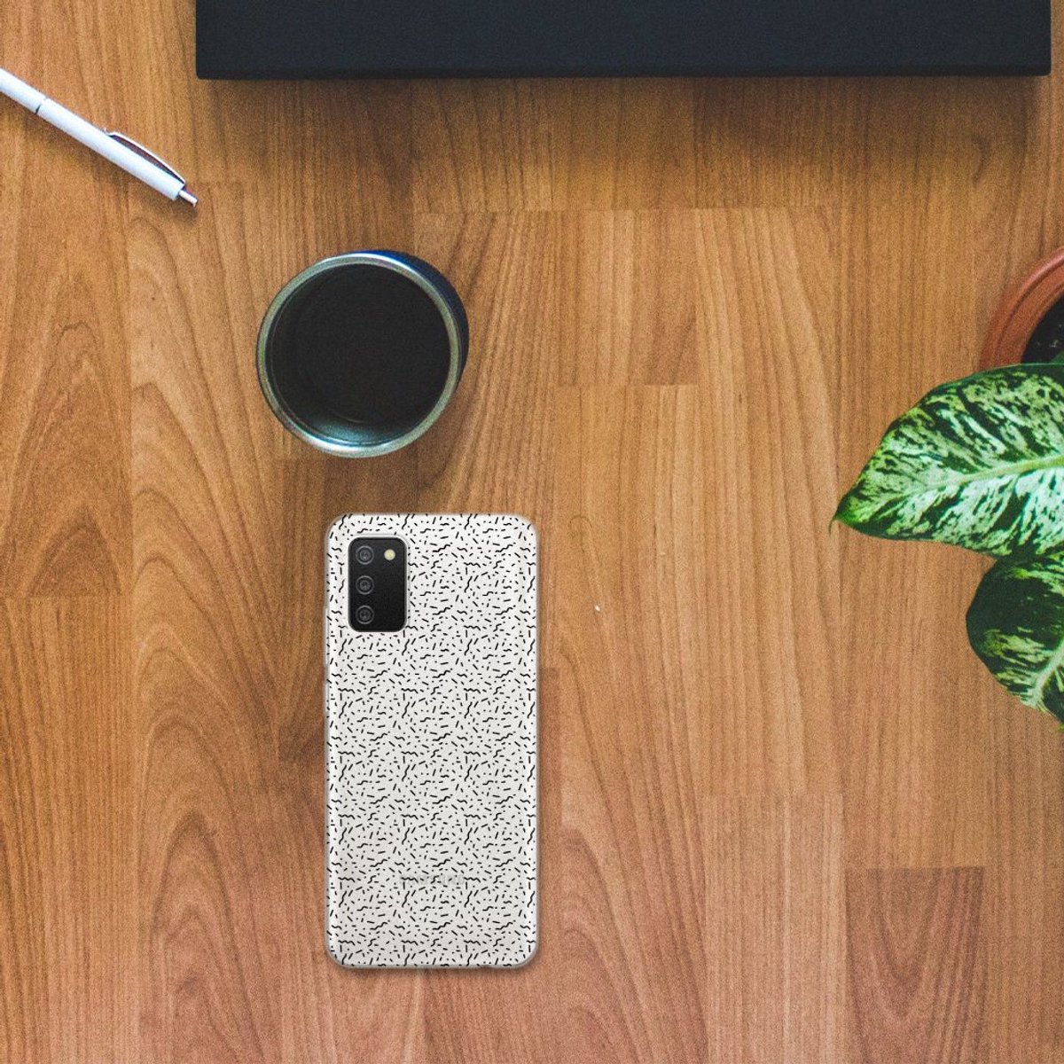 Samsung Galaxy A02s TPU bumper Stripes Dots