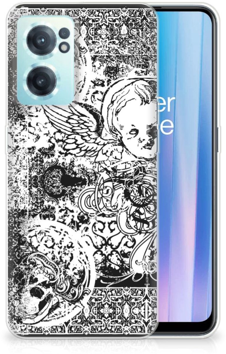 Silicone Back Case OnePlus Nord CE 2 5G Skulls Angel