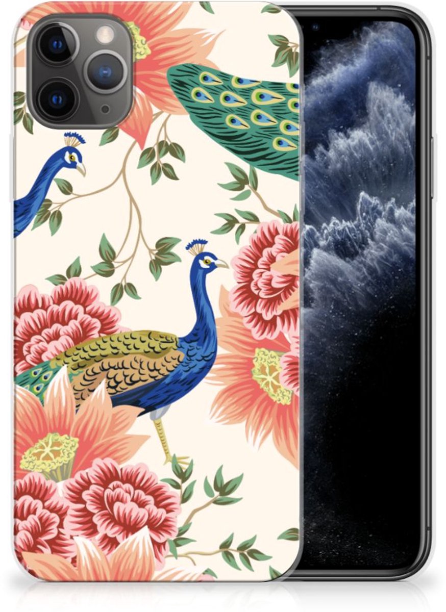 TPU Hoesje voor Apple iPhone 11 Pro Max Pink Peacock