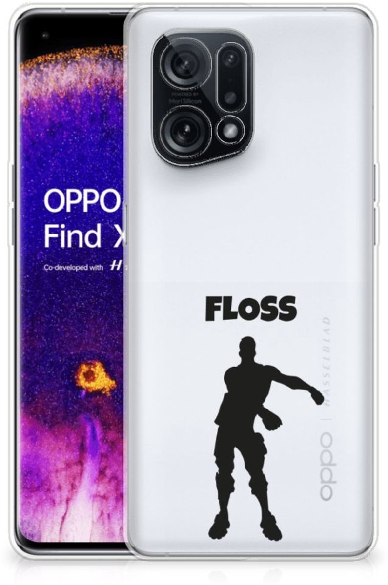 OPPO Find X5 Telefoonhoesje met Naam Floss