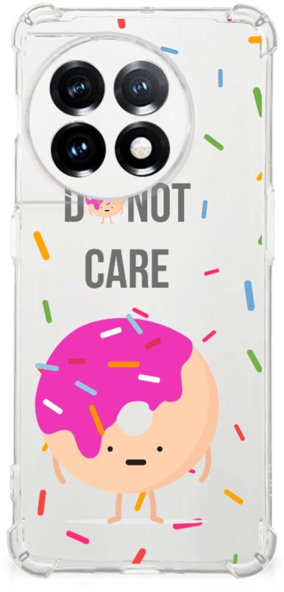 TPU Case Anti-Shock voor OnePlus 11 Beschermhoes Donut Roze