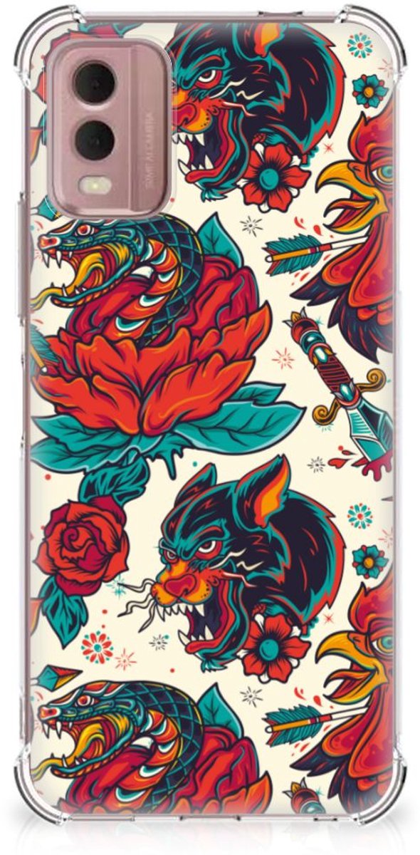 Anti-shock Hoesje met foto voor Nokia C32 Old Skool