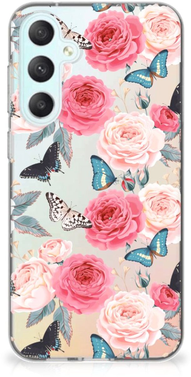 Samsung Galaxy S23 FE TPU Case Butterfly Roses